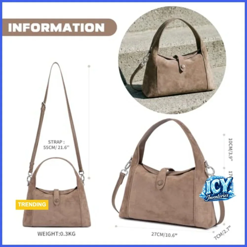 N/A suede shoulder